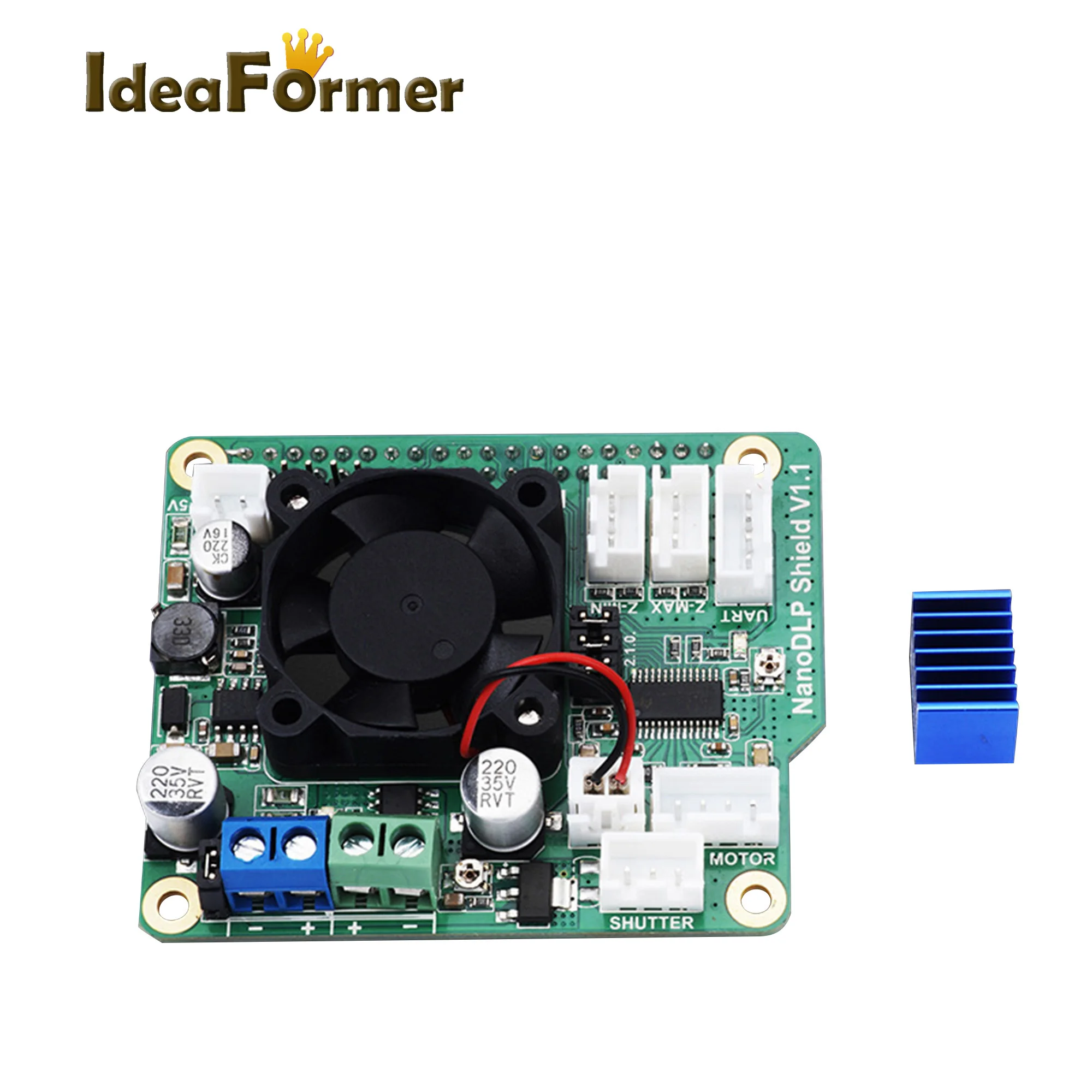 

Light curing Nanno DLP Shield V1.1 Expansion Board With DRV8825 MOS Controlled For Raspberry Pi 3B E NanoDLP Light-cured
