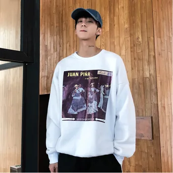 

Spring New Hoodies Men Fashion Printed Casual Sweatshirt Man Hoody Streetwear Hip Hop Loose Pullover Male Sportswear S-2XL