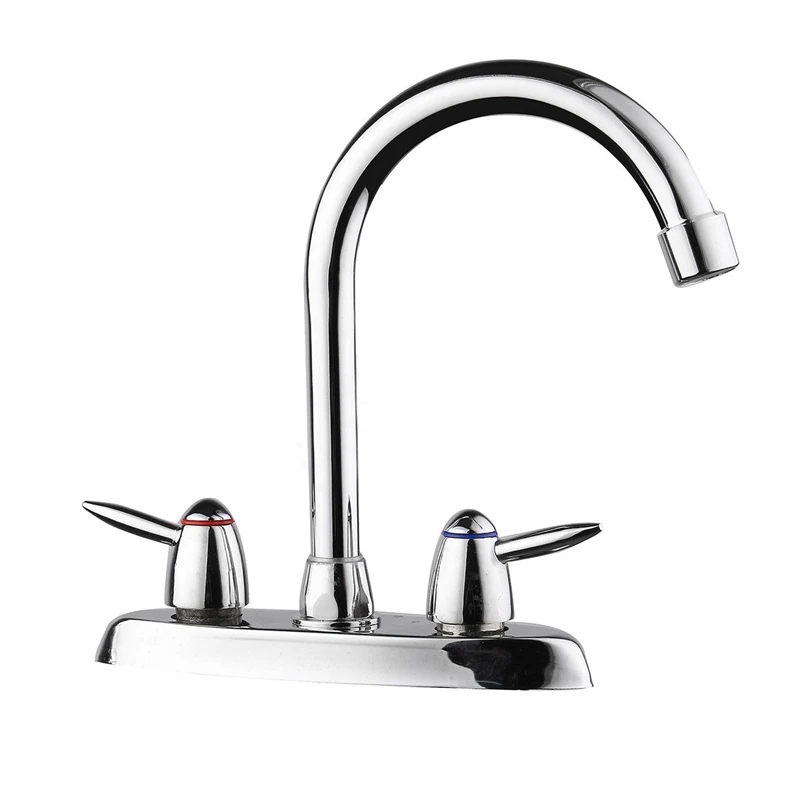 Swivel Bathroom Kitchen Faucet Chrome Two Handle Hot Cold Sink Mixer Tap Sprayer Swivel Bathroom Kitchen Faucet Chrome Two Handle Hot Cold Sink Mixer Tap Sprayer