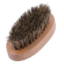 Натуральная щетина кабана, щетка для бороды для мужчин, бамбуковый массаж лица, который чудесно расчесывает бороды и усы