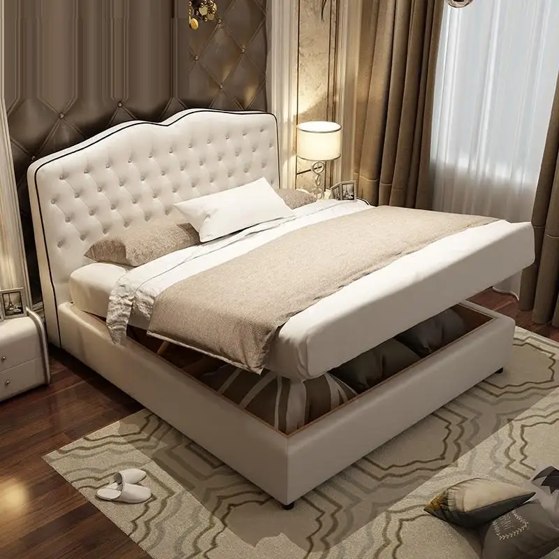 Infantil Frame A Castello Box Letto Matrimoniale Home Matrimonio Leather De Dormitorio Cama Moderna Mueble bedroom Furniture Bed