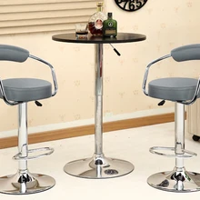 Новое поступление 2 шт. регулируемый газовый подъемник барные стулья современный стул из искусственной кожи с полой спинкой 2 цвета