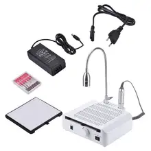 Профессиональный 35000 RPM3 в 1 полировщик для ногтей высокой мощности, пылесос, светодиодный полировальный станок, 3 в 1, электрическая дрель для ногтей