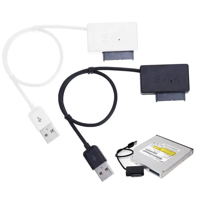 Ноутбук CD ROM диск SATA к USB кабель 6 P + 7 USB2.0 легкий li| |