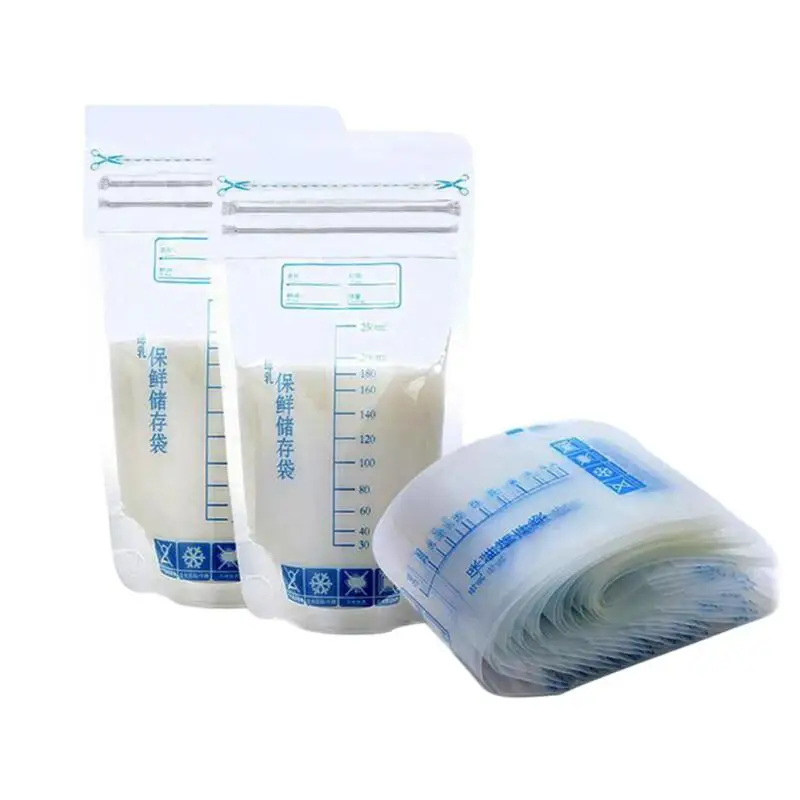 1PC 250ml Mother Milk Baby Food Storage Milk Freezer Bags Baby Feeding Bags Baby Care Food Container Milk Storage