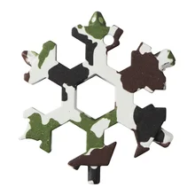 Konesky 1 шт. мульти-функциональный 19 в 1 Снежинка ключ Мульти-инструмент инновационный брелок для ключей гаджет для наружного кемпинга Туризм Путешествия