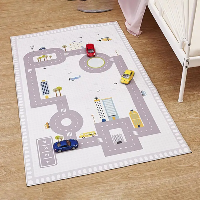 cheap Baby Digital Highway Play Mat Gaming Carpet Floor Crawling Pad Tent Mattress Children #039;s Room Decoration Gifts Toys For Kids