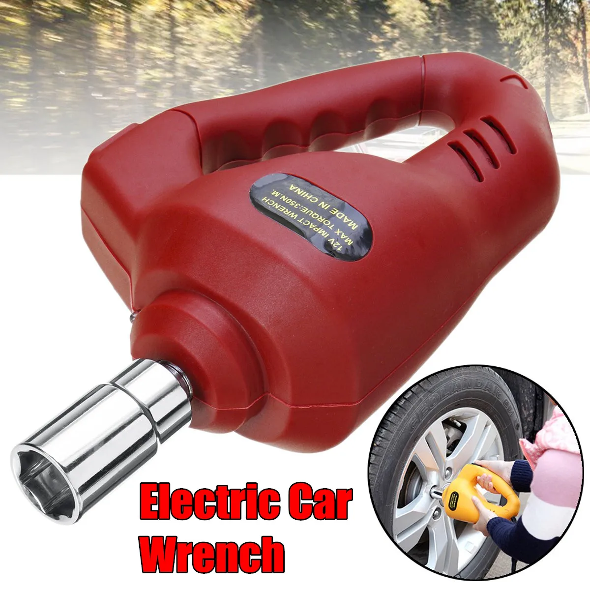 

BRUniversal 12V 85W 350N.M Electric Impact Wrench car repair Electric wrench Car Socket Electric Impact Dril