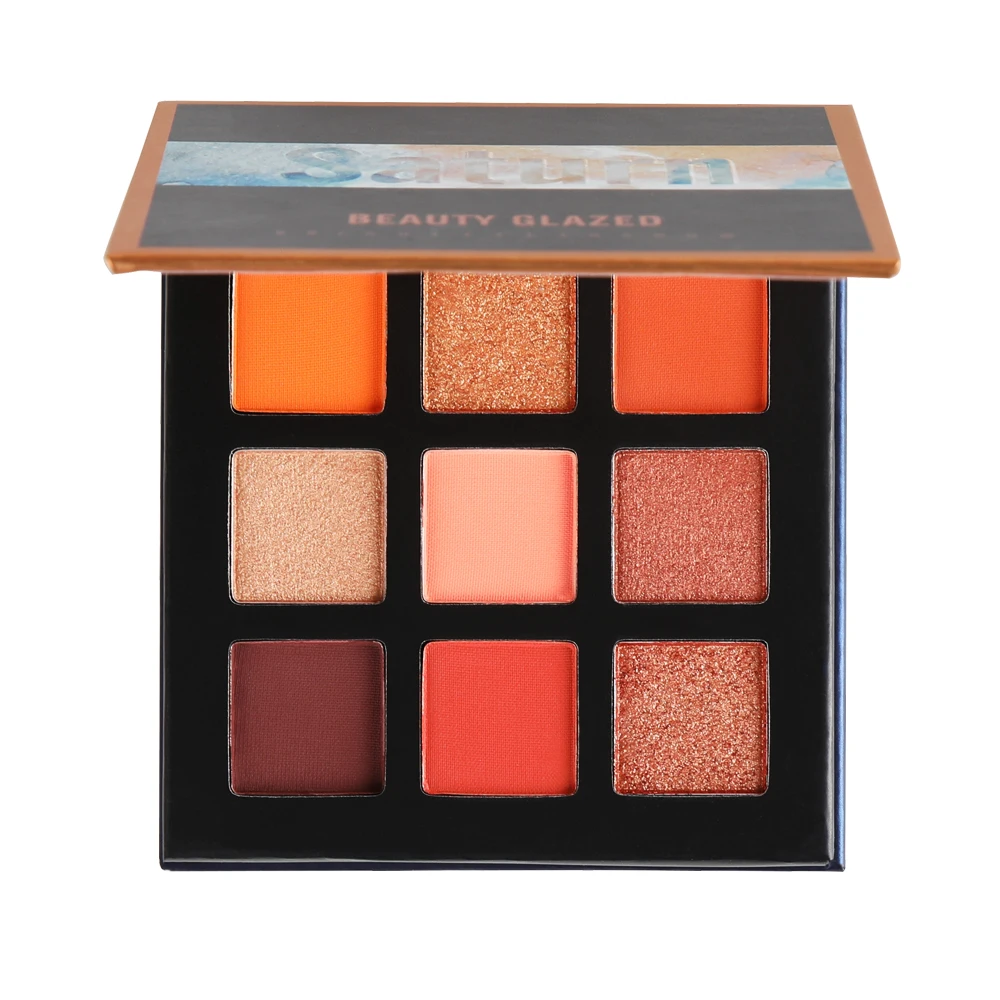Тени Beauty Glazed Сияющие пигментированные для макияжа палитра из 9 цветов макияжа| |