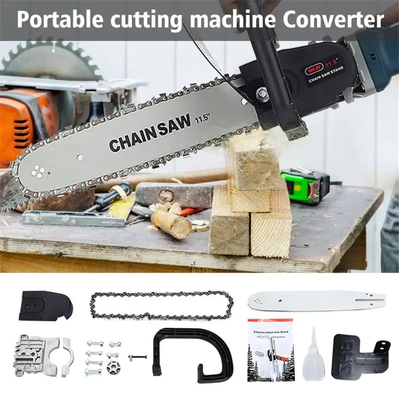 

Angle Grinder Power Conversion Chainsaw Converter Set Deoiling Portable Cutting Machine Converter