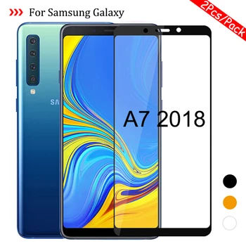 

2Pcs/Pack for Samsung Galaxy A7 2018 A750 SM-A750F Protective Glass On the Samsun Glaxy A 7 2018 A72018 Cover Film A72018 Glas