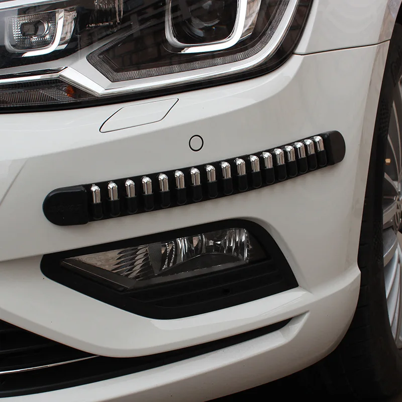 4pcs 42.5x4.2cm Car Bumper Strip Bullet Bumper Strip Anti