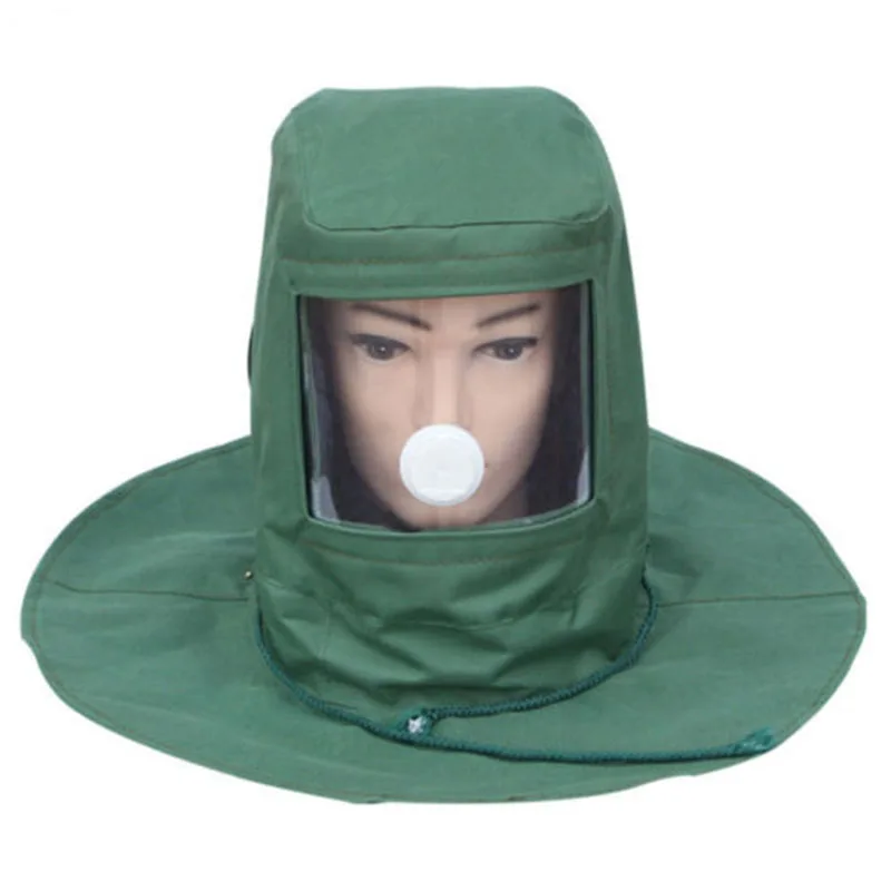 

Sand Blasting Hood Abrasive Sandblaster Mask Cap Wind Dust Anti Protection Cover
