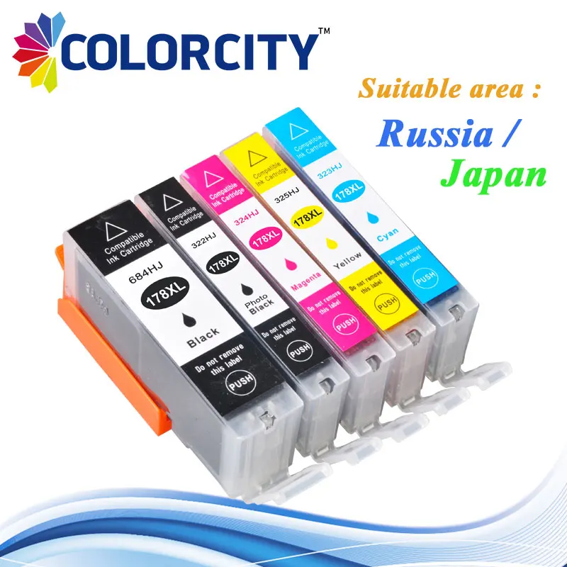 Чернильный картридж COLORCITY совместимый 178XL 178 XL для HP Deskjet 3070A 3520 6510 B010B B109a B109n B110a B210b