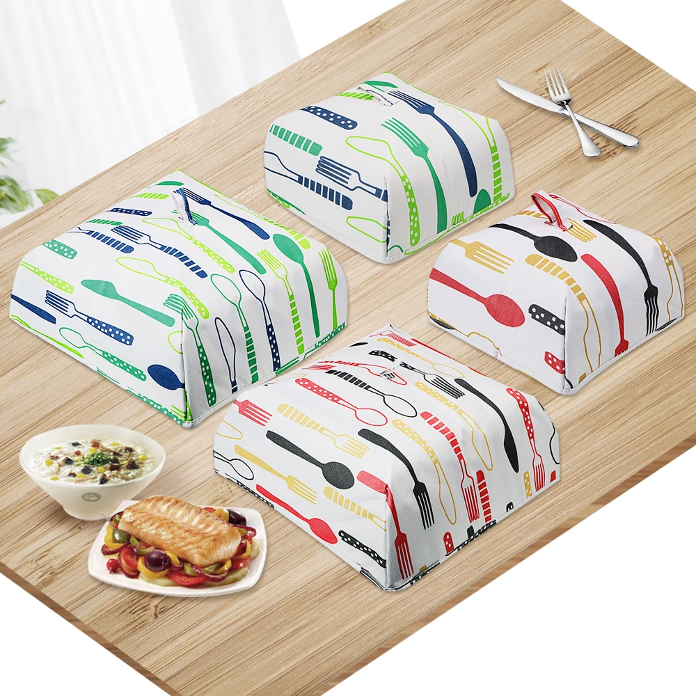 Reusable Kitchen Cooking Tools Meal Cover Table Mesh Keep Warm Aluminum Foil Food Covers Anti Fly Mosquito | Дом и сад