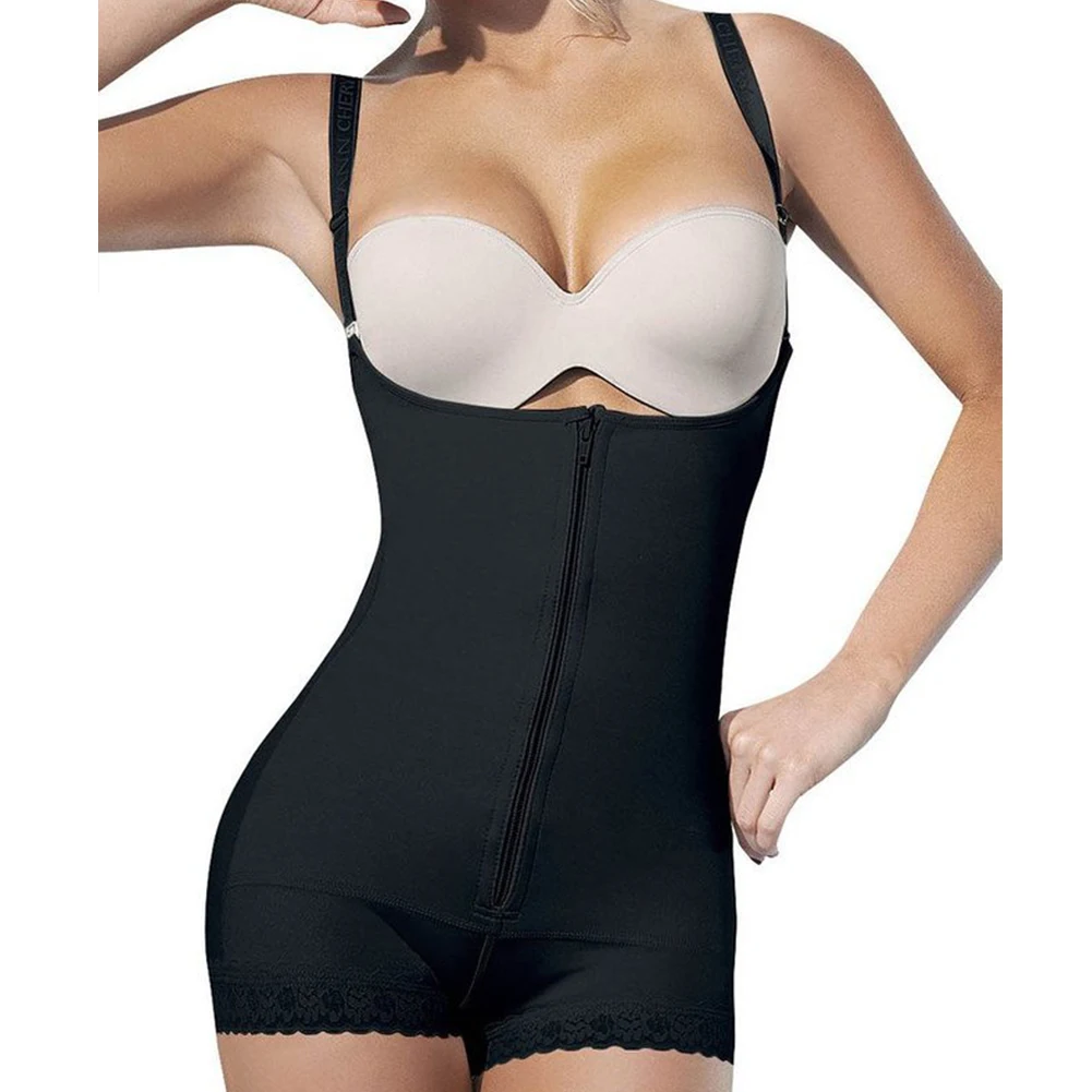 

Elasticity Rubber Adjustable Straps Jumpsuits Bodybuilding Fat Corset