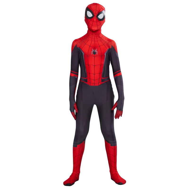 Spider Boy Far From Home Peter Parker Cosplay Costume Zentai Suit Superhero Bodysuit Jumpsuits Halloween Costume