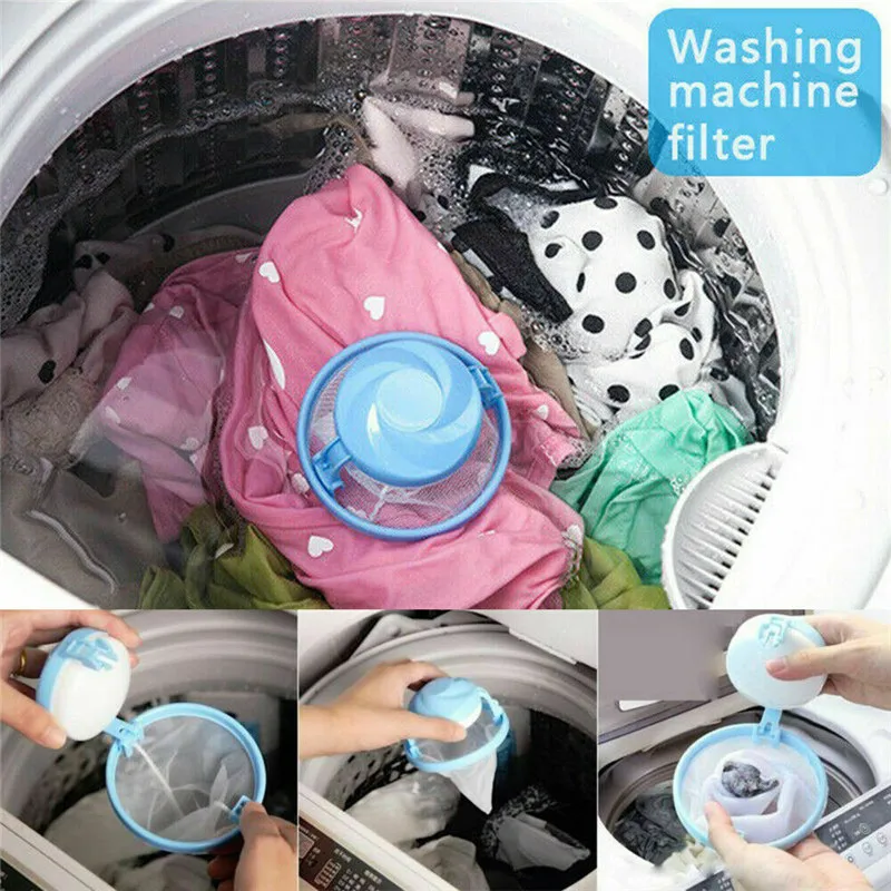 Совершенно для стиральной машины, прачечной фильтр мешок дома плавающее удаление волос Catcher фильтр чистая чистящие инструменты