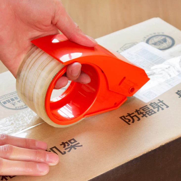 Packaging Tape Dispenser Plastic Handheld Tape Cutter Packing Sealing