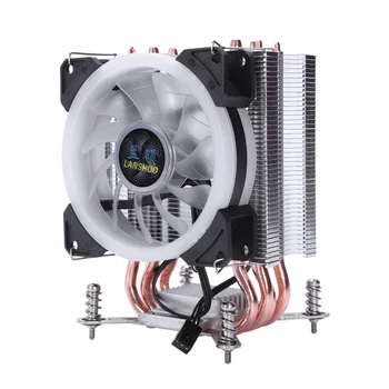 

Lanshuo Pure Copper 4 Heat Pipe Thermal Processor Cooler For Lga/1150/1151/1155/1156/1366 Intel Multi-Platform Cpu Radiator 3
