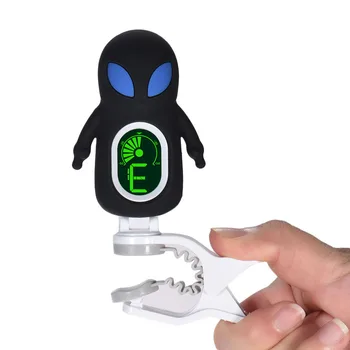 

Acoustic Guitar Tuner Cute Cartoon Alien Clip-On Tuner LCD Display for Guitar Chromatic Bass Ukulele Violin
