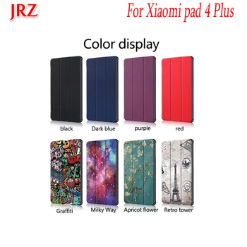 

Case For Xiaomi Mi pad 4 Plus 10.1 inch Protective Tablet Cover Leather Skin Case Tri-fold Flip Shockproof fingerprints Shell