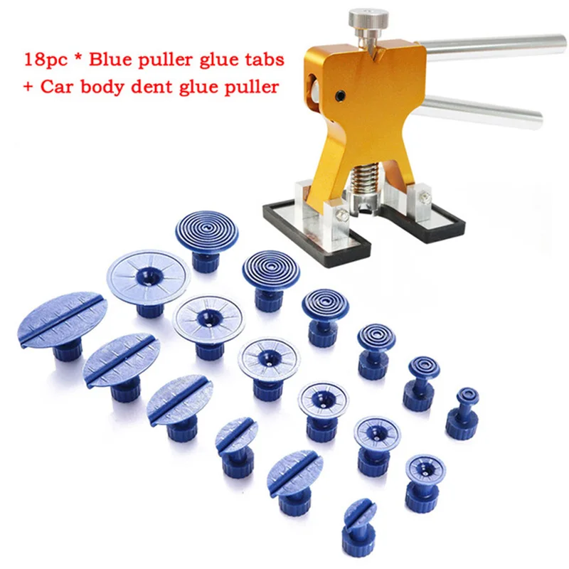 

Car Dent Puller Tools Kits Car Tool Paintless Dent Repair Tool Denting Puller Lifter + 18 Tabs Hail Dent Removal Tool Repairing