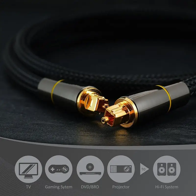 Аудио кабель SPDIF выходной кабель 5,1 звуковой канал Цифровой оптический волоконный усилитель мощности оптический соединительный кабель 1 м 1,5 м 2 м 3 м