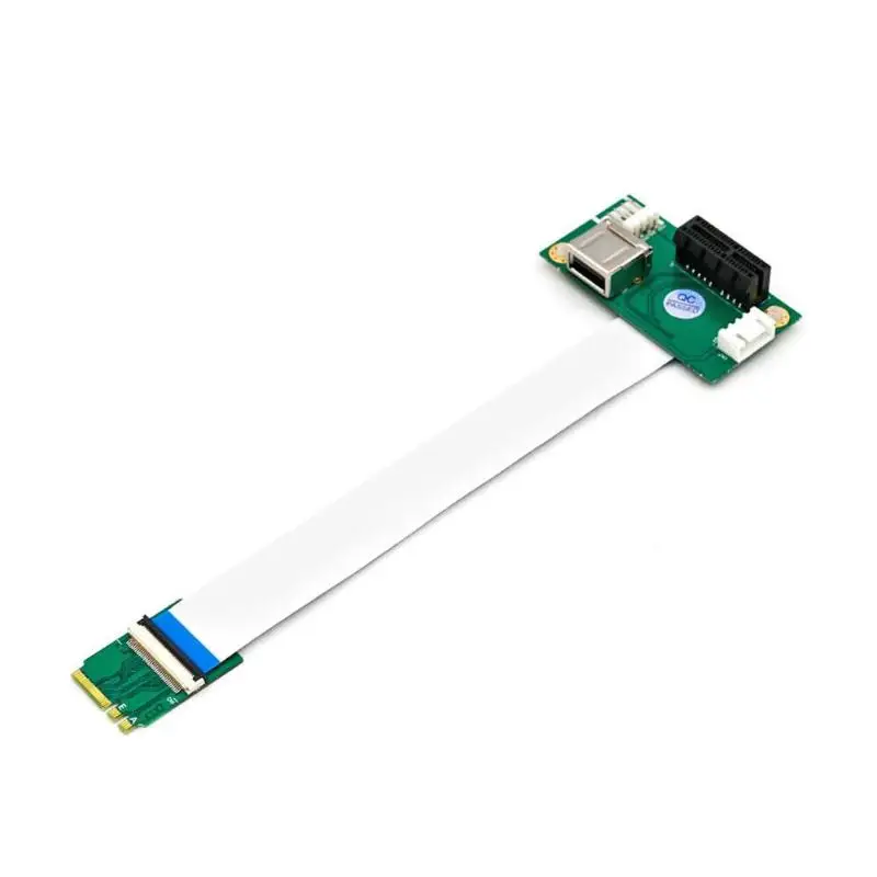 

NGFF (M.2) Key A/E to PCI-E Express X1+USB Adapter Riser Card with High Speed FPC Cable