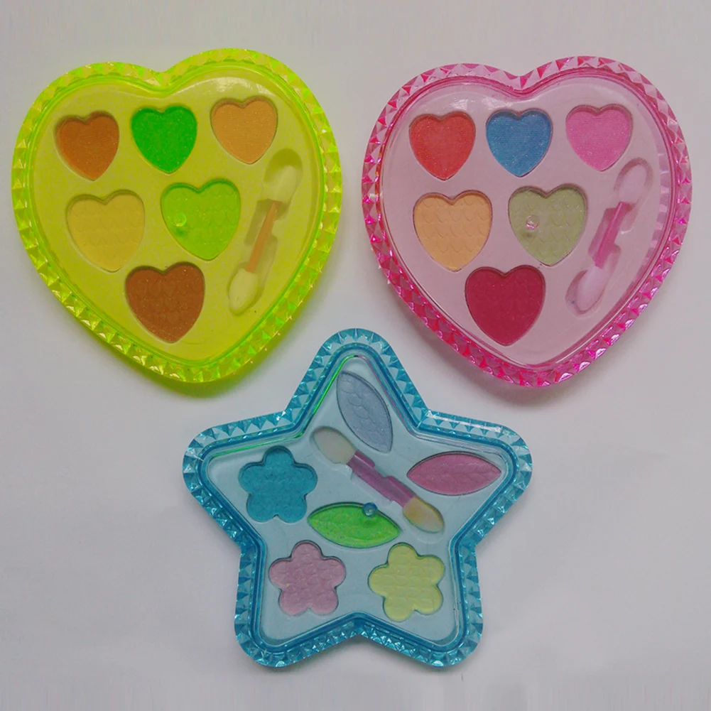 Beauty Essentials Eye Shadow Diy Makeup Tools Children Lovely Plastic Makeup Comestics Kit