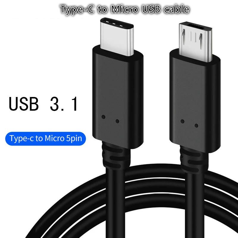 

USB Type C To Micro Usb Cable For Samsung Android 1m Micro Usb To Type-C USB-C 3.1 Cables For Macbook UsbC Fast Charge Data Cord