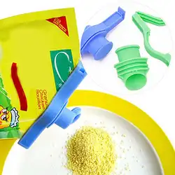 3 шт. пищевая пластиковая подкладка для сумки клип-герметик зажим для чая влагостойкий зажим для домашней кухни цветной яркий