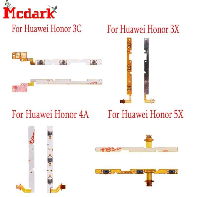Боковая кнопка для Huawei Honor 3X 3C гибкий кабель питания громкости FPC провод ремонтные