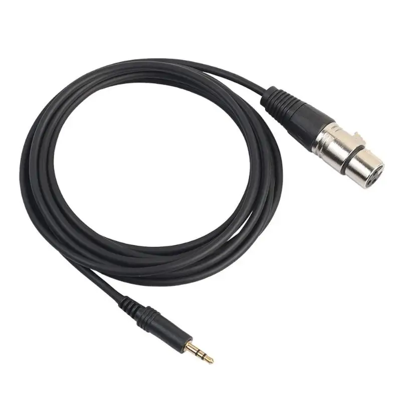 

ALLOYSEED 300cm XLR 3Pin Female to 3.5mm TRS Male Audio Cable 3.5mm Jack to XLR Female Cord For Mobile Phone Microphone PC Mixer