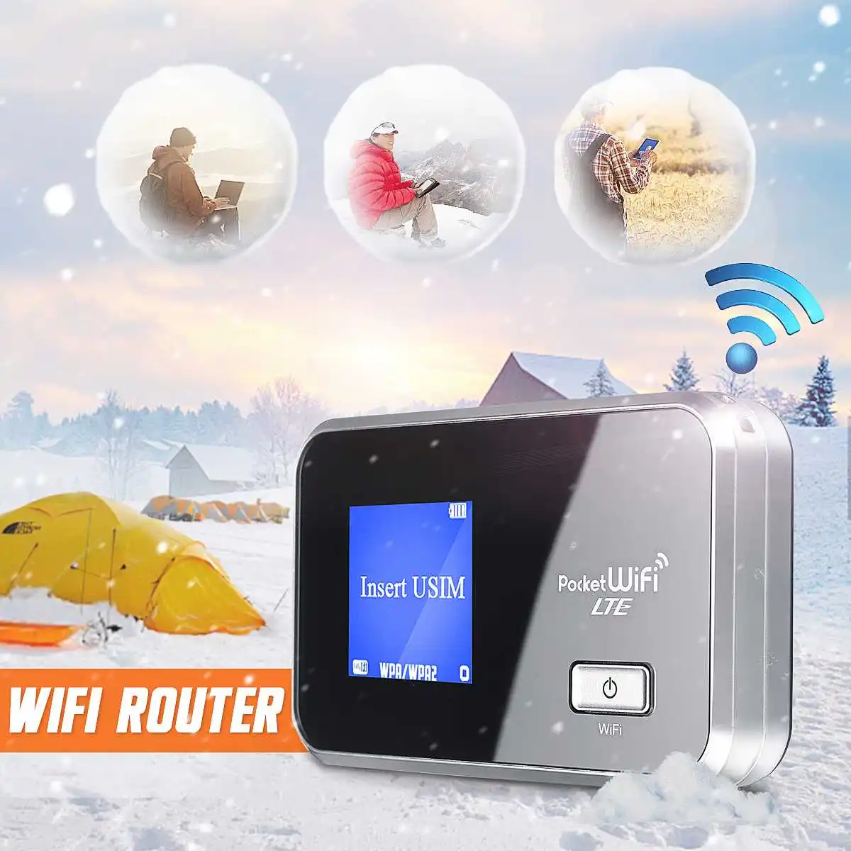 Беспроводной Wi Fi роутер LEORY портативный 3g 2100/1700 4g 1700 МГц аккумулятор 3560 мАч 4G LTE Cat4