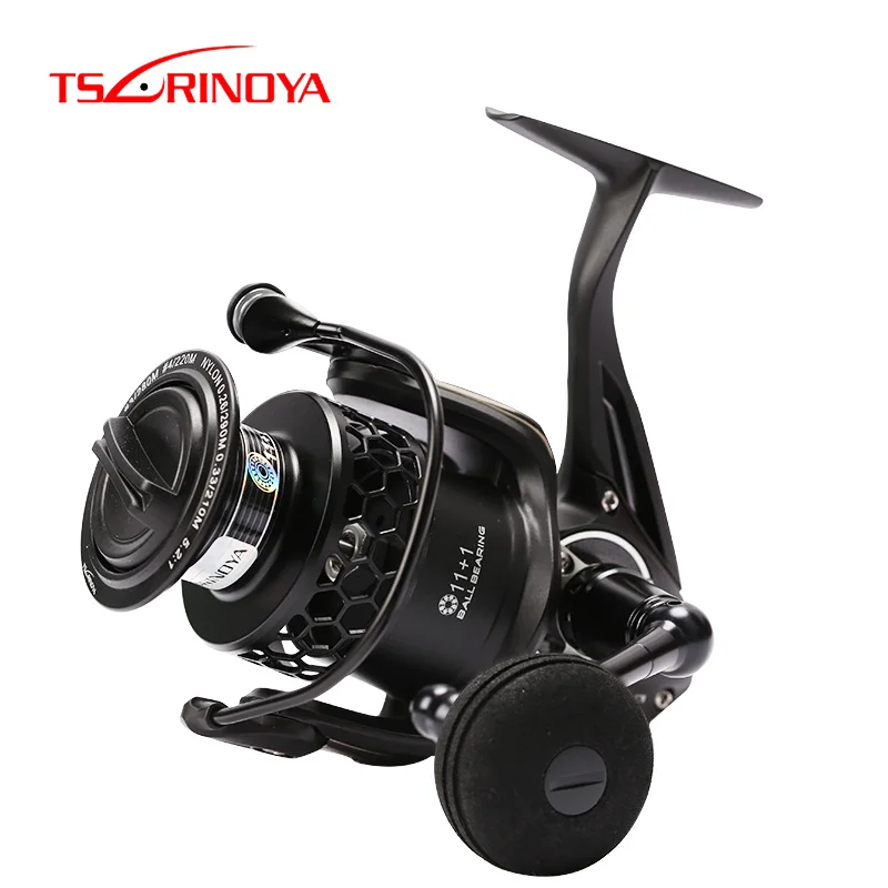 Clearance Offer for  TSURINOYA Fishing Reel TSP 4000 5000 12BB Max Drag 12kg Spinning Carp Reel Full Metal Body Feeder R