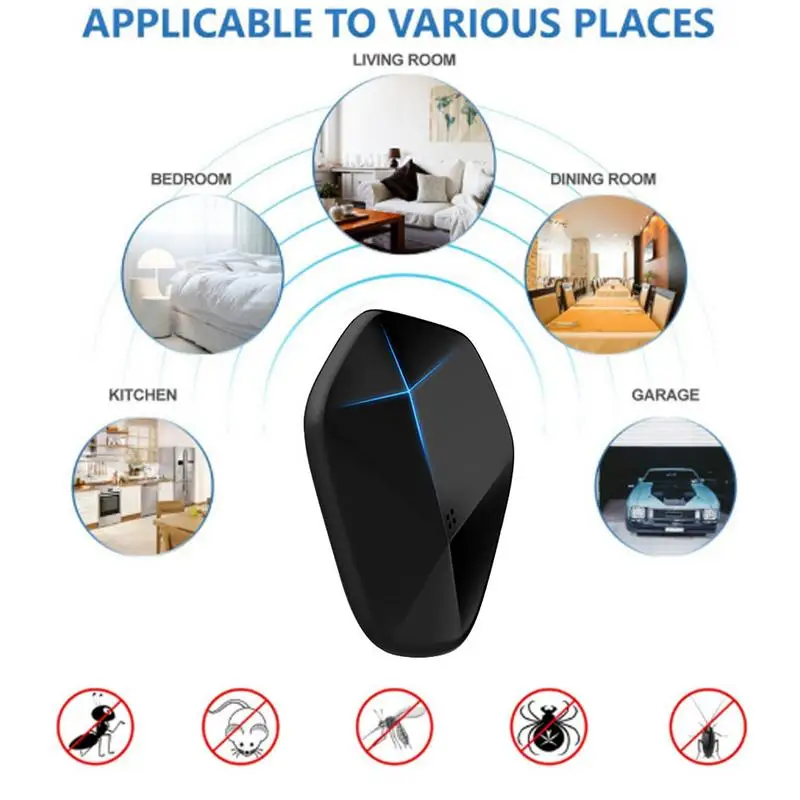 

Ultrasonic Pest Repellers Mouse Expeller Pests Insect Mice Multi-Functional Home Cockroach Repeller Pest Reject Electronic
