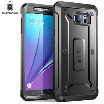 

For Galaxy Note 5 Case 5.7 inch SUPCASE UB Pro Full-Body Rugged Holster Cover with Built-in Screen Protector For Samsung Note 5