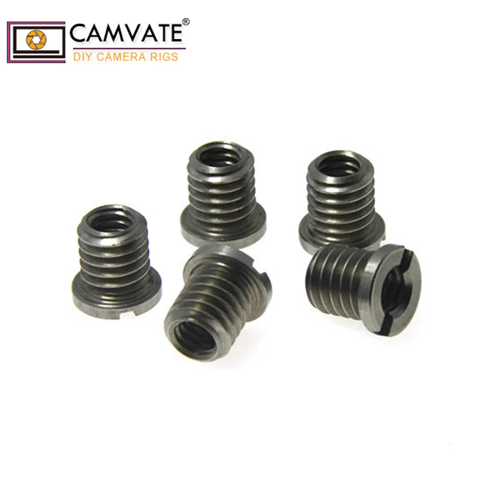 

5PCS 1/4"-20 Female to 3/8"-16 Male Threaded Screw Adapter fr DSLR Tripod Monopod Estudio Photography Accessories C0982