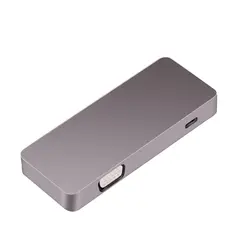USB-C Thunderbolt 3 концентратора usb3.1 Тип C к HDMI 4 К VGA 1080 P SB3.0 USB2.0 USB C PD 5in1 адаптер док-станции для Macbook Pro 2017 201