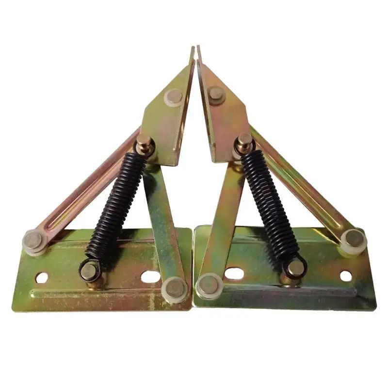 

2pcs Multi-functional Spring Folding Sofa Tea Table Hinges Furniture Connecting Hardware Fittings with Spring