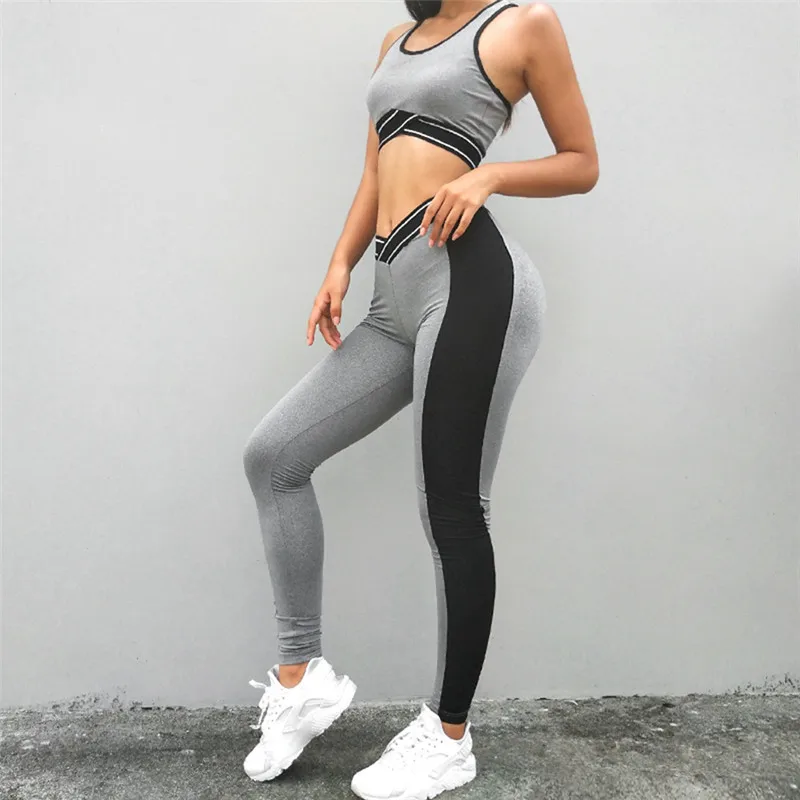 

2019 Women Yoga Set Workout Costume Sport For Women Sportswear Fitness Set Seamless Gym Clothes Jogging Tracksuit Women Costume