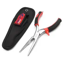 Рыболовные плоскогубцы оплетка линия приманка резак крюк для удаления снастей инструмент резиновая ручка резка рыбы использовать ножницы рыболовные плоскогубцы
