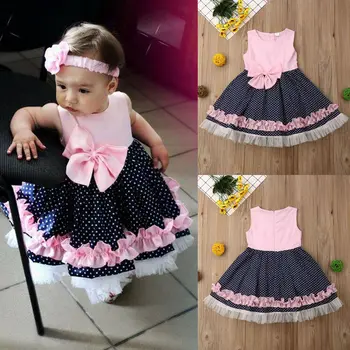 

Pudcoco Girl Dress 6M-3Y USA Newborn Baby Girl Toddler Party Princess Tutu Dress Pageant Wedding Birthday