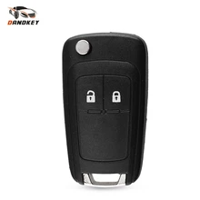Флип-чехол Dandkey для Opel Vauxhall Astra Zafira, чехол для ключа с двумя кнопками для Chevrolet Cruze Buick, лезвие HU100