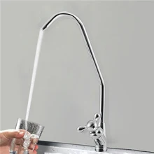 Хромированная отделка обратный осмос питьевой воды фильтр раковина кран с одной ручкой очиститель воды кран подходит для кухни