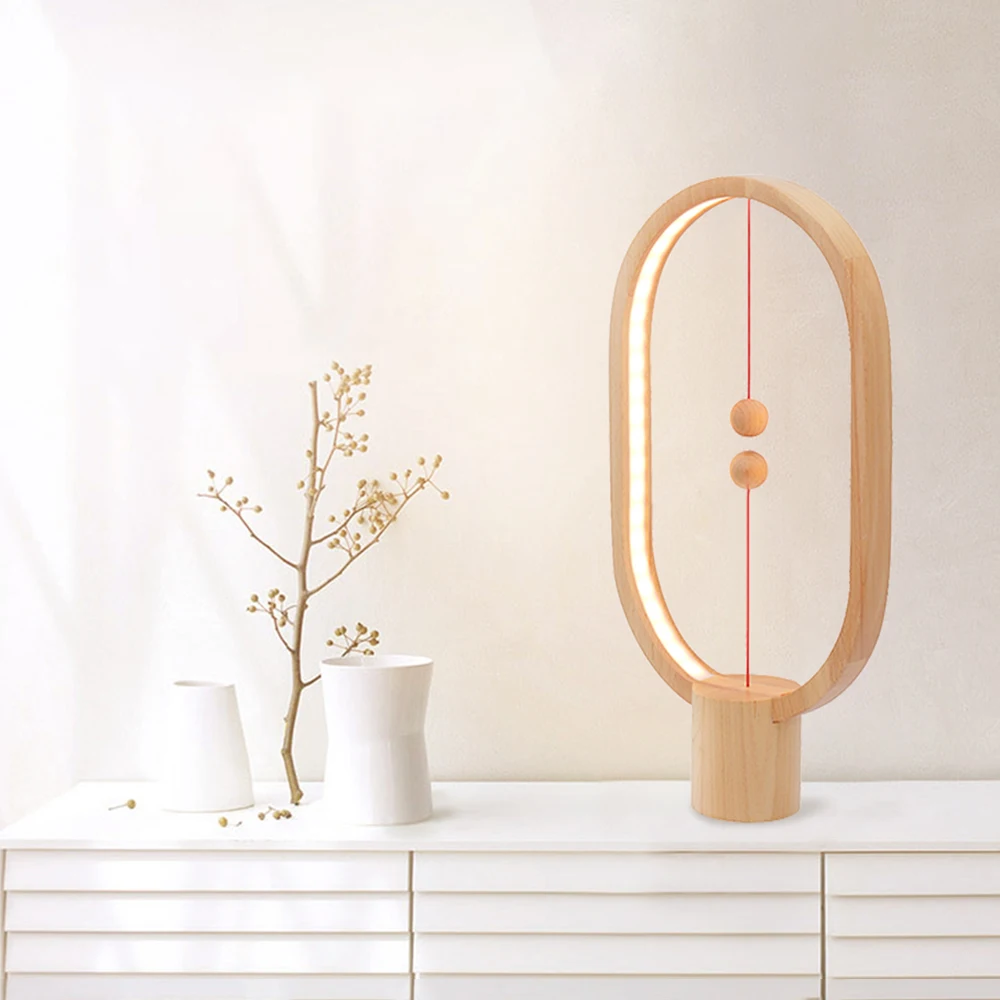 

Smart Magnetic Table Lamp Balance Design Magnetic Switch LED Table Lamp Atmosphere Ambient Mood Night Light Indoor Illuminations
