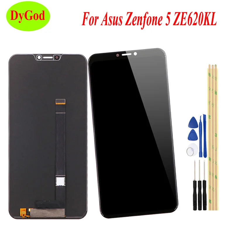 

DyGod For Asus Zenfone 5 ZE620KL LCD Display Screen Touch Complete Digitizer Replacement Part for Asus ZE620KL with Tools