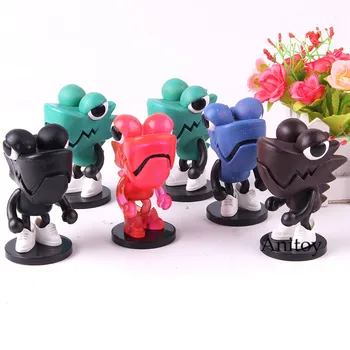 

Wazzup Family Action Figure LDH Toys Chameleon Series Q Version PVC Collection Model Toy Birthday Gift 6pcs/set