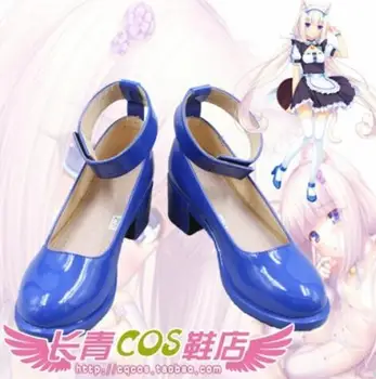 

Womens NEKOPARA Chocola Vanilla Maid cosplay costume boots girls sailor moon lolita punk school sign shoes